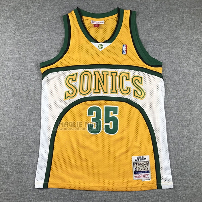 Maglia
 Kevin Durant NO 35 Bambino
 Seattle SuperSonics Mitchell & Ness 2007-08 Giallo
